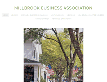 Tablet Screenshot of millbrookbusinessassociation.com